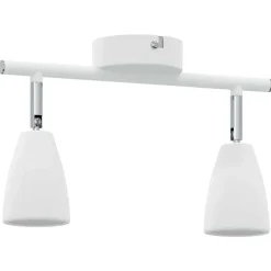 vidaXL Foco de techo con focos 25.5 x 8 x 16 cm Metal Outlet