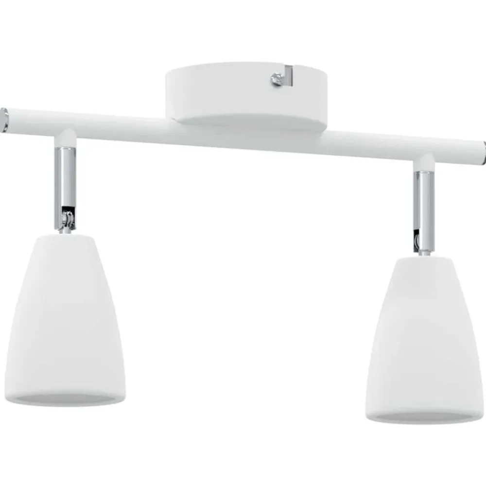 vidaXL Foco de techo con focos 25.5 x 8 x 16 cm Metal Outlet
