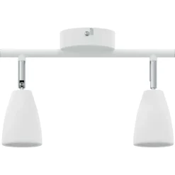 vidaXL Foco de techo con focos 25.5 x 8 x 16 cm Metal Outlet