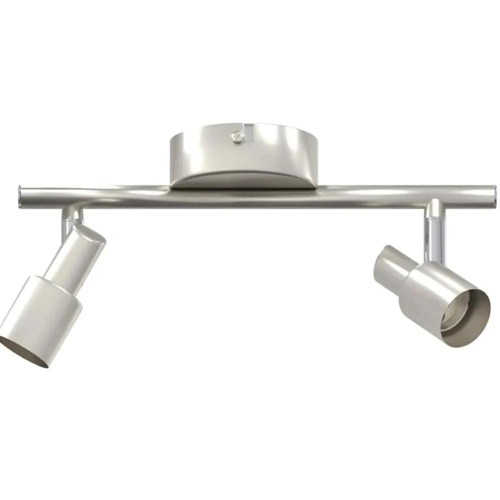 vidaXL Foco de techo con focos Níquel 25,5 x 8 x 11 cm Acero Discount