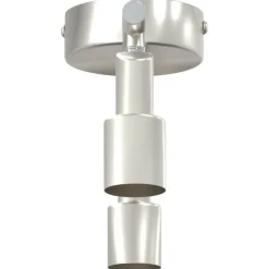 vidaXL Foco de techo con focos Níquel 25,5 x 8 x 11 cm Acero Discount