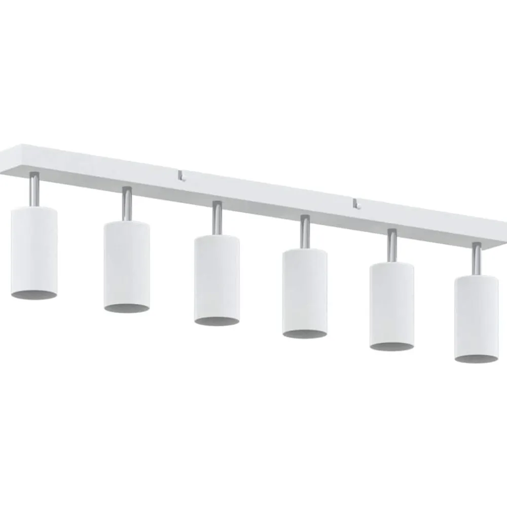 vidaXL Iluminación-Foco de techo con focos 73 x 6 x 16 cm Metal