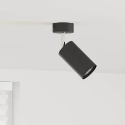 vidaXL Foco de techo con focos 6 x 6 x 16 cm Metal Negro Clearance