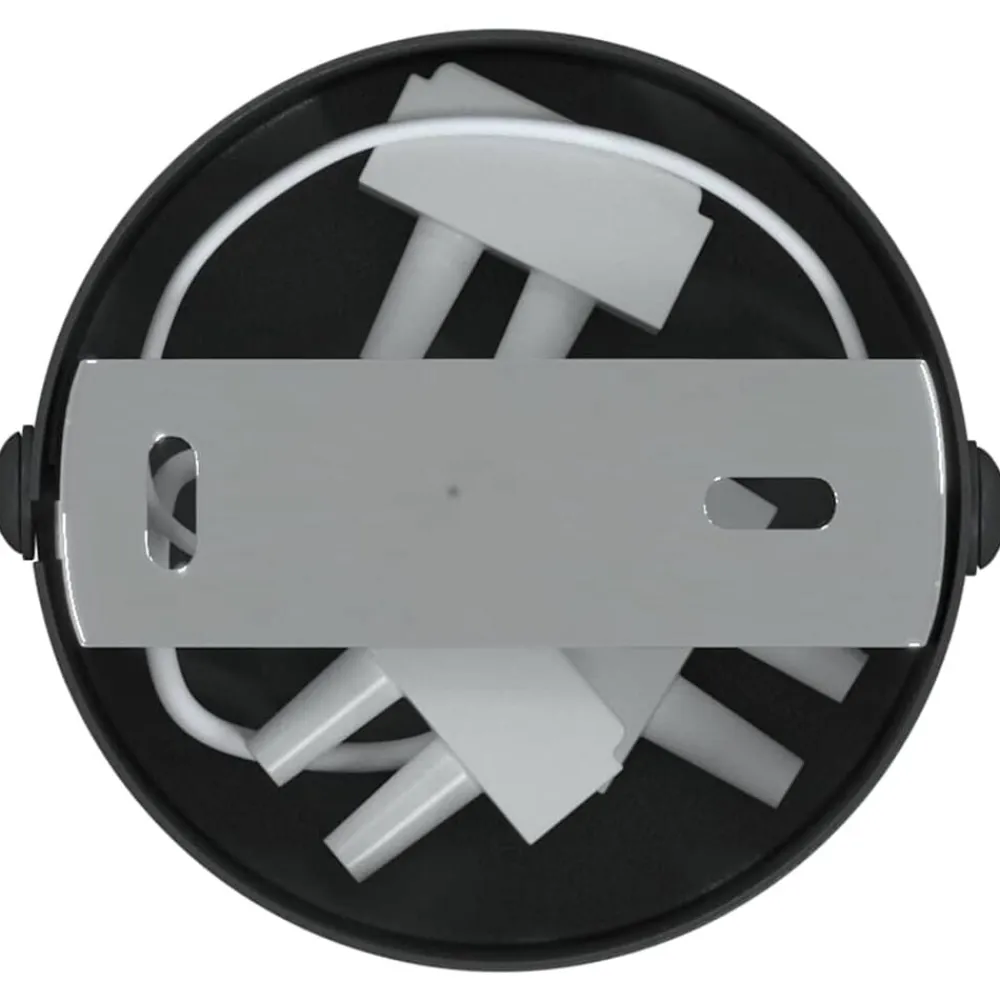 vidaXL Foco de techo con focos 6 x 6 x 16 cm Metal Negro Clearance