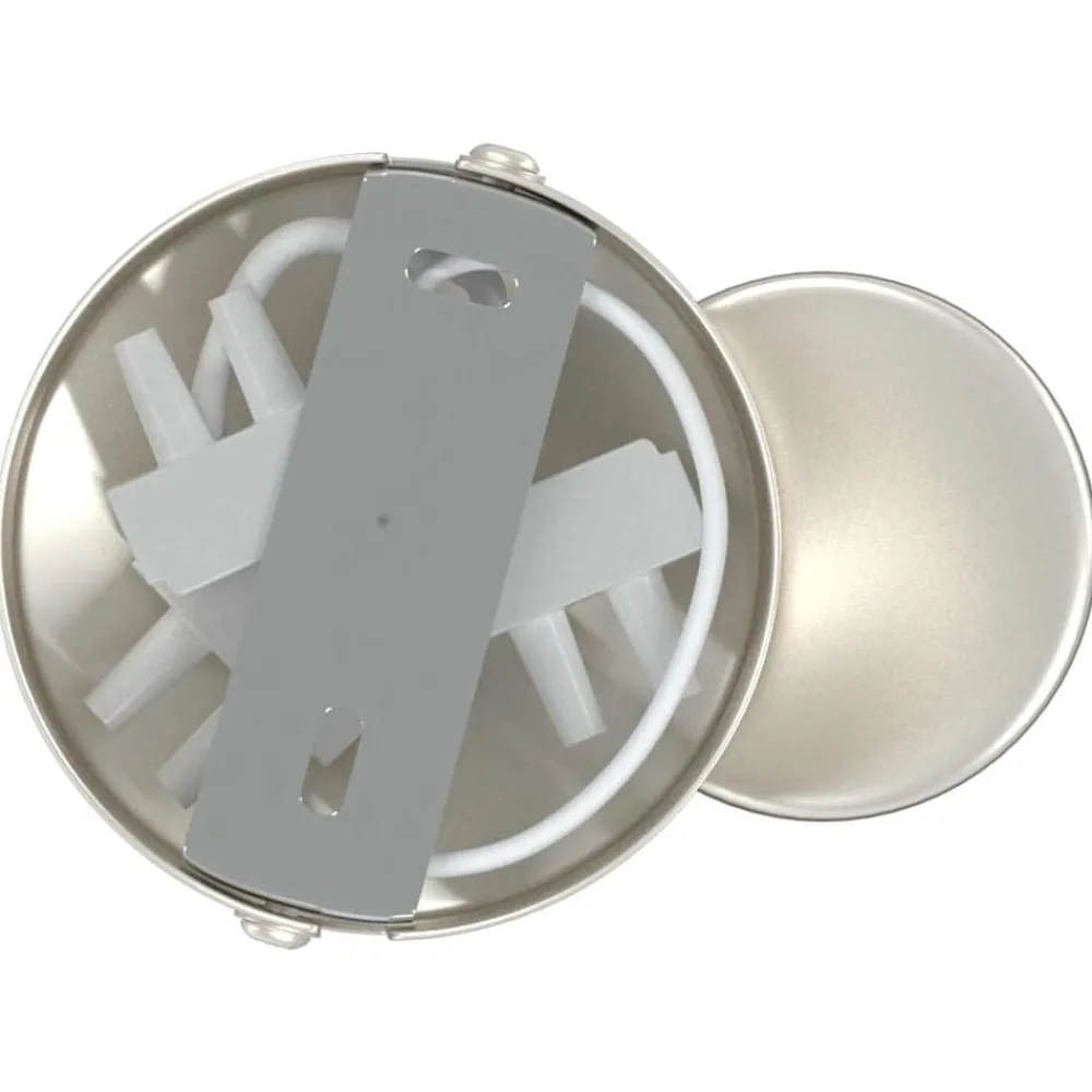 vidaXL Foco de techo con focos Níquel 6,5 x 6 x 11,5 cm Metal Níquel cepillado Outlet
