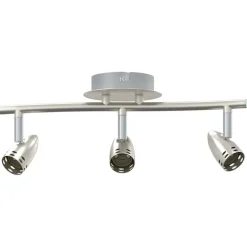vidaXL Foco de techo con focos Níquel 36,5 x 10 x 12,5 cm Metal Best