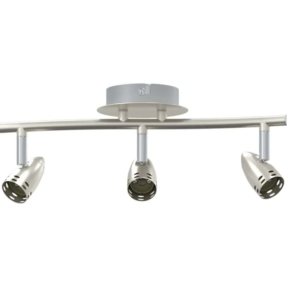 vidaXL Foco de techo con focos Níquel 36,5 x 10 x 12,5 cm Metal Best