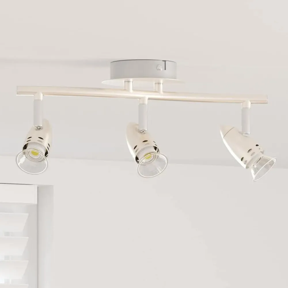 vidaXL Foco de techo con focos Níquel 36,5 x 10 x 12,5 cm Metal Best