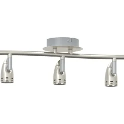 vidaXL Foco de techo con focos Níquel 36,5 x 10 x 12,5 cm Metal Best
