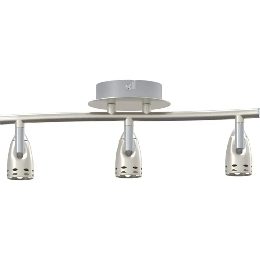 vidaXL Foco de techo con focos Níquel 36,5 x 10 x 12,5 cm Metal Best