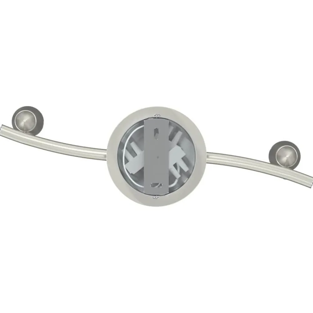 vidaXL Foco de techo con focos Níquel 36,5 x 10 x 12,5 cm Metal Best