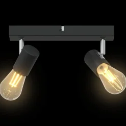 vidaXL Iluminación-Foco de techo con focos 26 x 6,5 x 11,5 cm Metal