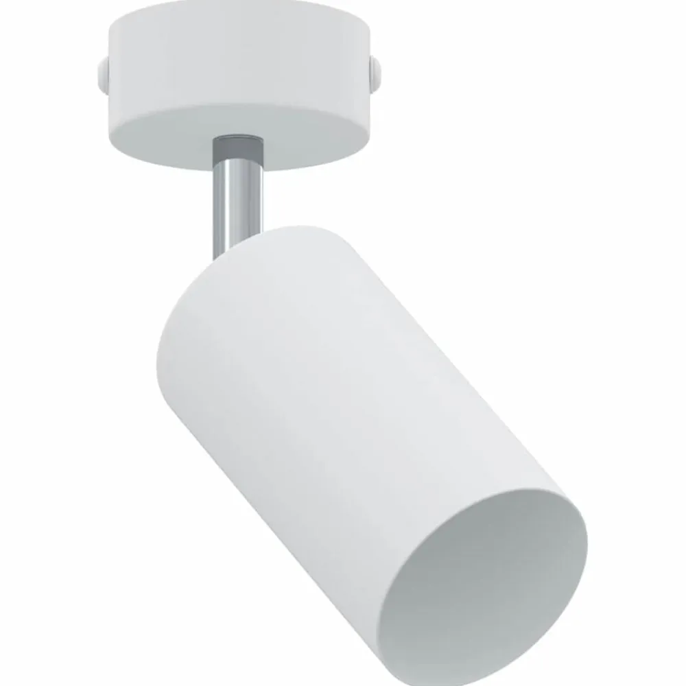 vidaXL Foco de techo con focos 6 x 6 x 16 cm Metal White