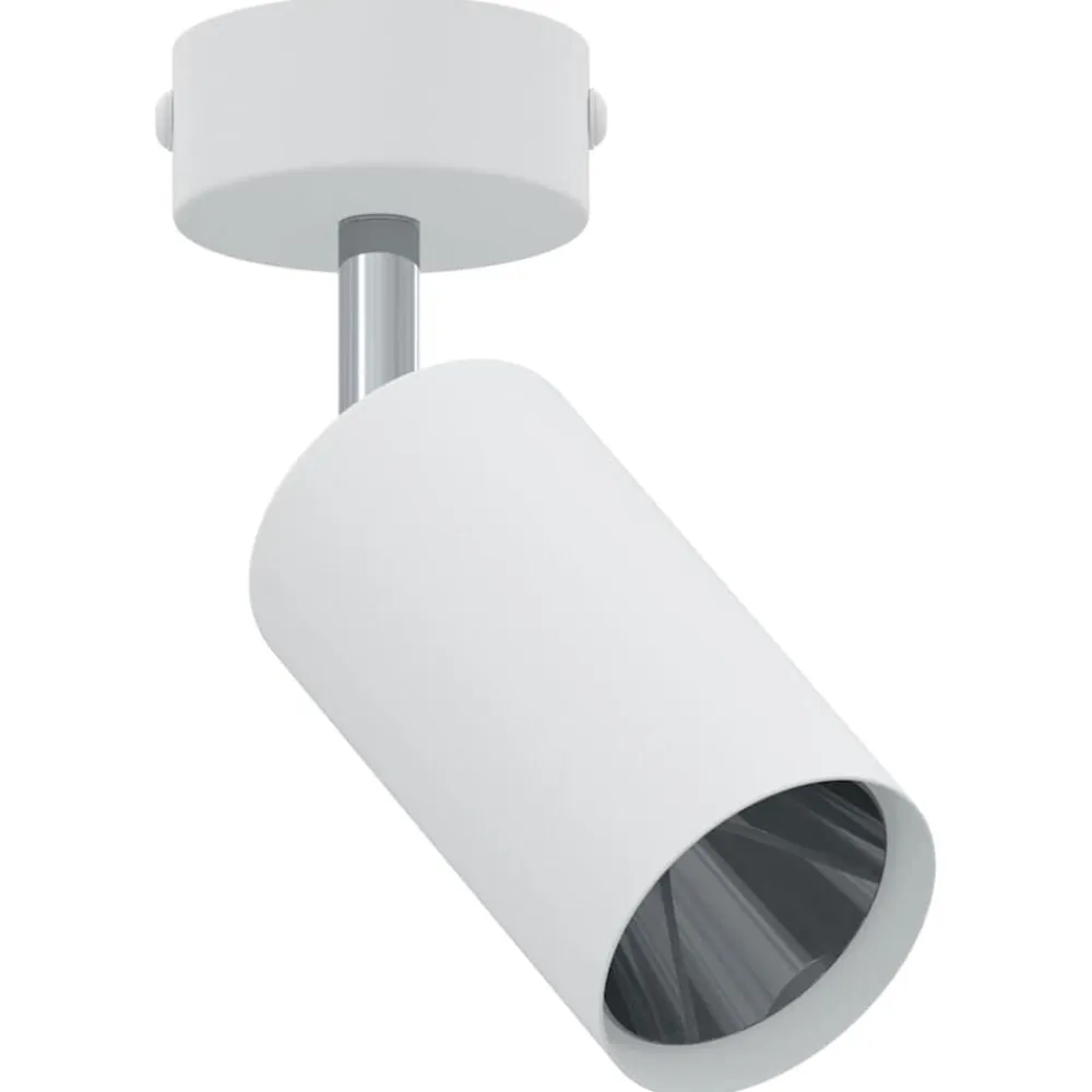 vidaXL Foco de techo con focos 6 x 6 x 16 cm Metal White