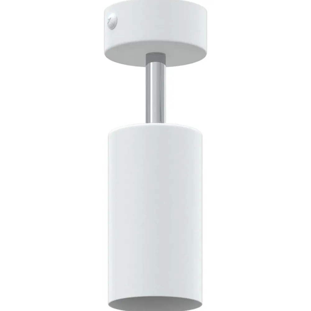 vidaXL Foco de techo con focos 6 x 6 x 16 cm Metal White
