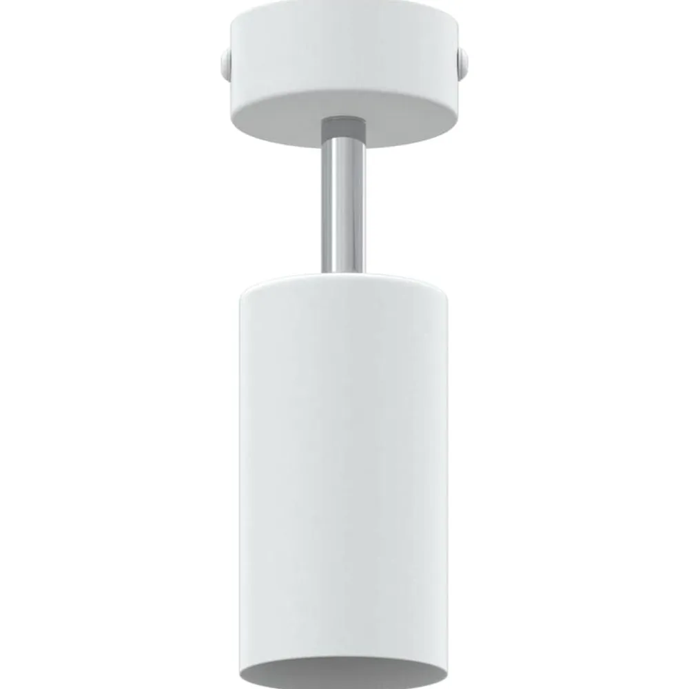 vidaXL Foco de techo con focos 6 x 6 x 16 cm Metal White