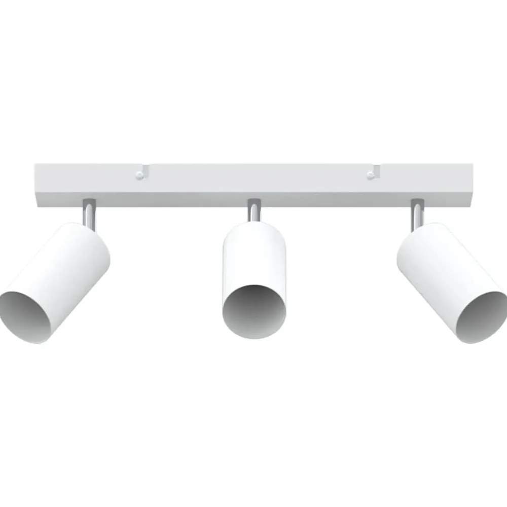 vidaXL Foco de techo con focos 38 x 6 x 16 cm Metal White Outlet