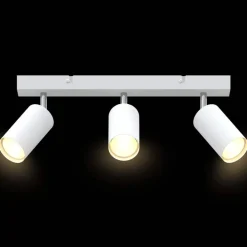 vidaXL Foco de techo con focos 38 x 6 x 16 cm Metal White Outlet