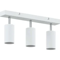 vidaXL Foco de techo con focos 38 x 6 x 16 cm Metal White Outlet