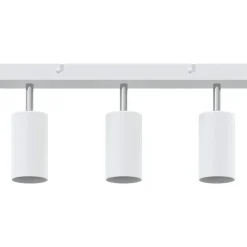 vidaXL Foco de techo con focos 38 x 6 x 16 cm Metal White Outlet