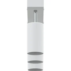 vidaXL Foco de techo con focos 38 x 6 x 16 cm Metal White Outlet
