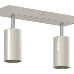 vidaXL Iluminación-Foco de techo con focos Níquel 26 x 6 x 16 cm Metal