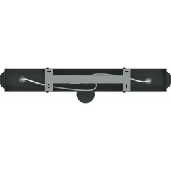 vidaXL Foco de techo con focos 38 x 6,5 x 11,5 cm Metal Negro