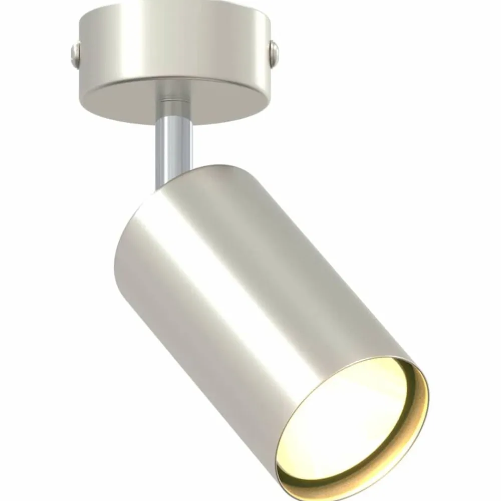 vidaXL Foco de techo con focos Níquel 6 x 6 x 16 cm Metal Níquel cepillado Best