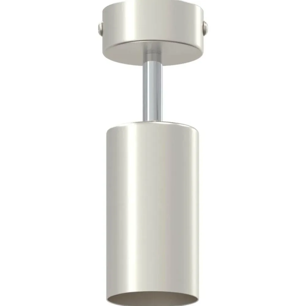 vidaXL Foco de techo con focos Níquel 6 x 6 x 16 cm Metal Níquel cepillado Best