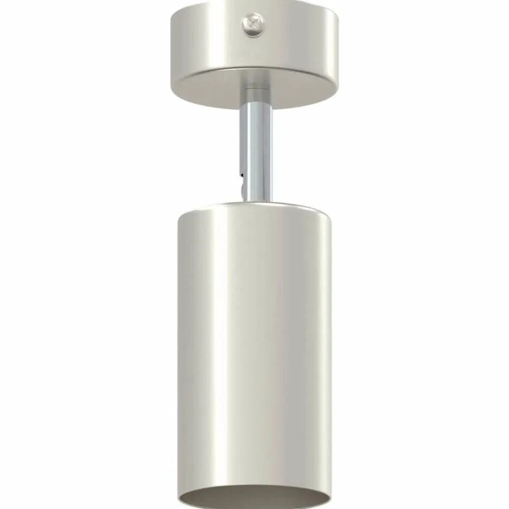 vidaXL Foco de techo con focos Níquel 6 x 6 x 16 cm Metal Níquel cepillado Best