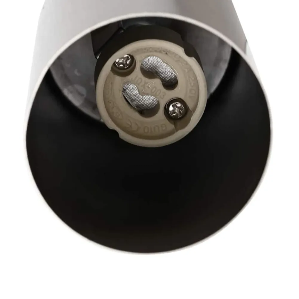 vidaXL Foco de techo con focos Níquel 6 x 6 x 16 cm Metal Níquel cepillado Best