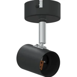 vidaXL Foco de techo con focos 6,5 x 6 x 11,5 cm Metal Negro Clearance