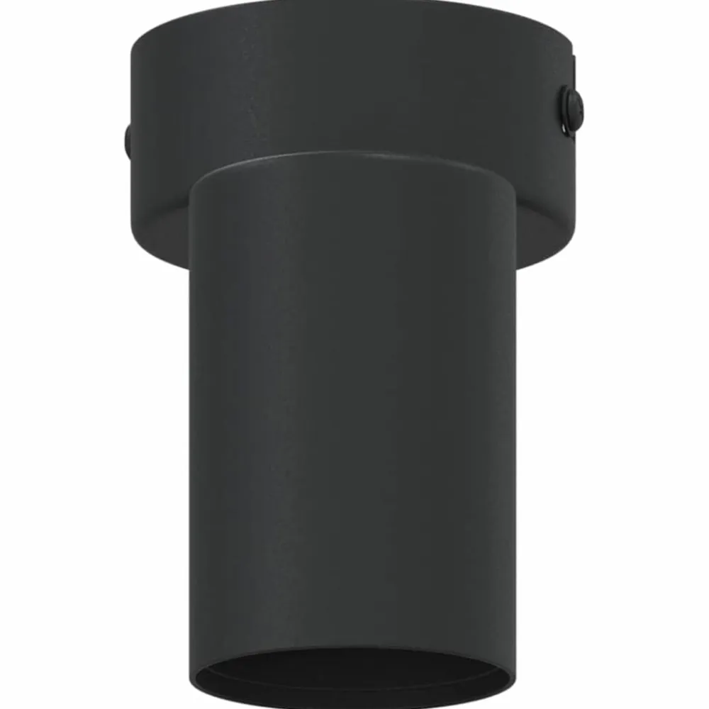 vidaXL Foco de techo con focos 6,5 x 6 x 11,5 cm Metal Negro Clearance