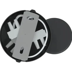 vidaXL Foco de techo con focos 6,5 x 6 x 11,5 cm Metal Negro Clearance