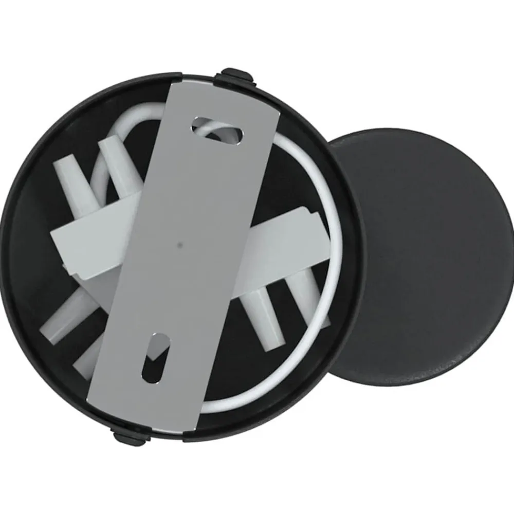 vidaXL Foco de techo con focos 6,5 x 6 x 11,5 cm Metal Negro Clearance