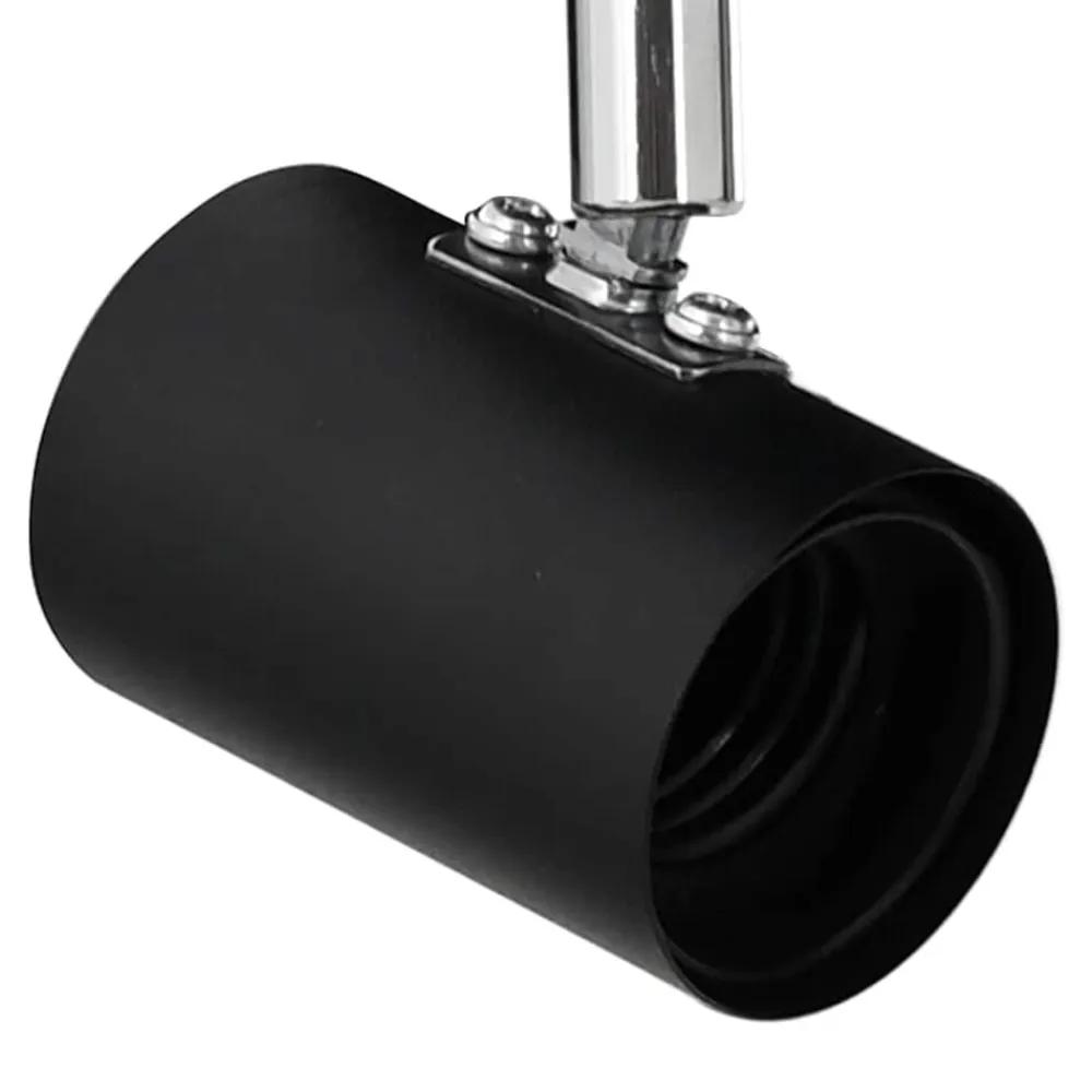 vidaXL Foco de techo con focos 6,5 x 6 x 11,5 cm Metal Negro Clearance