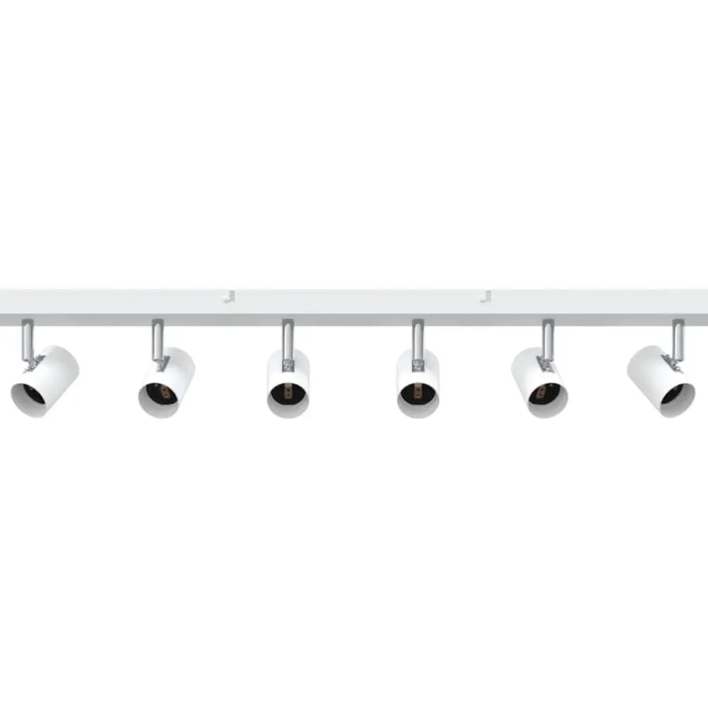 vidaXL Foco de techo con focos 73 x 6,5 x 11,5 cm Metal White Clearance