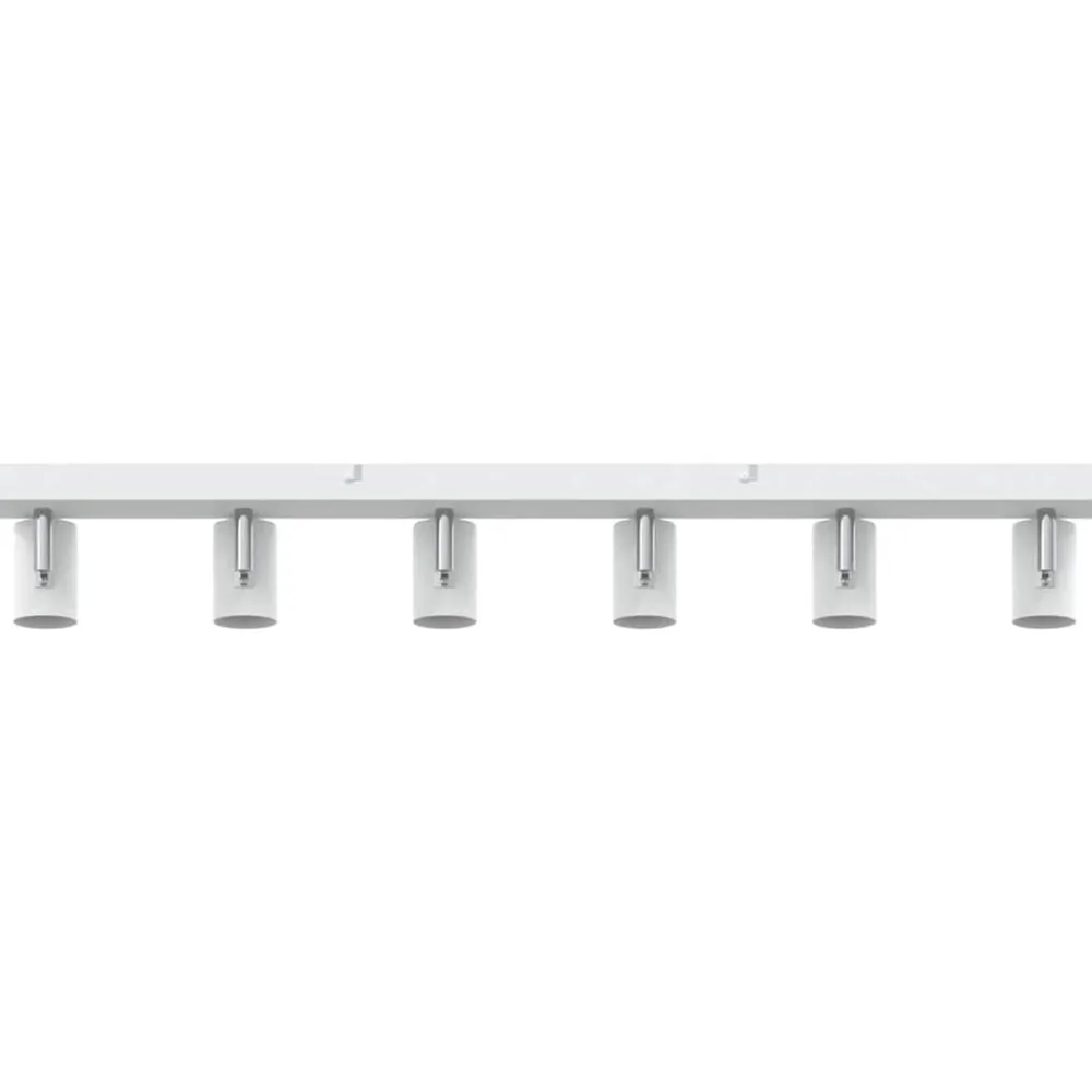 vidaXL Foco de techo con focos 73 x 6,5 x 11,5 cm Metal White Clearance