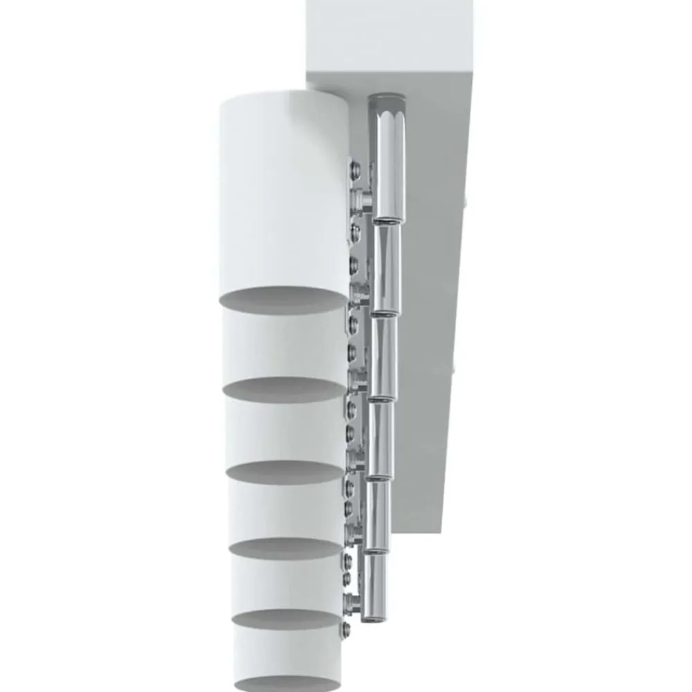 vidaXL Foco de techo con focos 73 x 6,5 x 11,5 cm Metal White Clearance