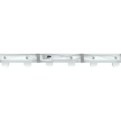 vidaXL Foco de techo con focos 73 x 6,5 x 11,5 cm Metal White Clearance