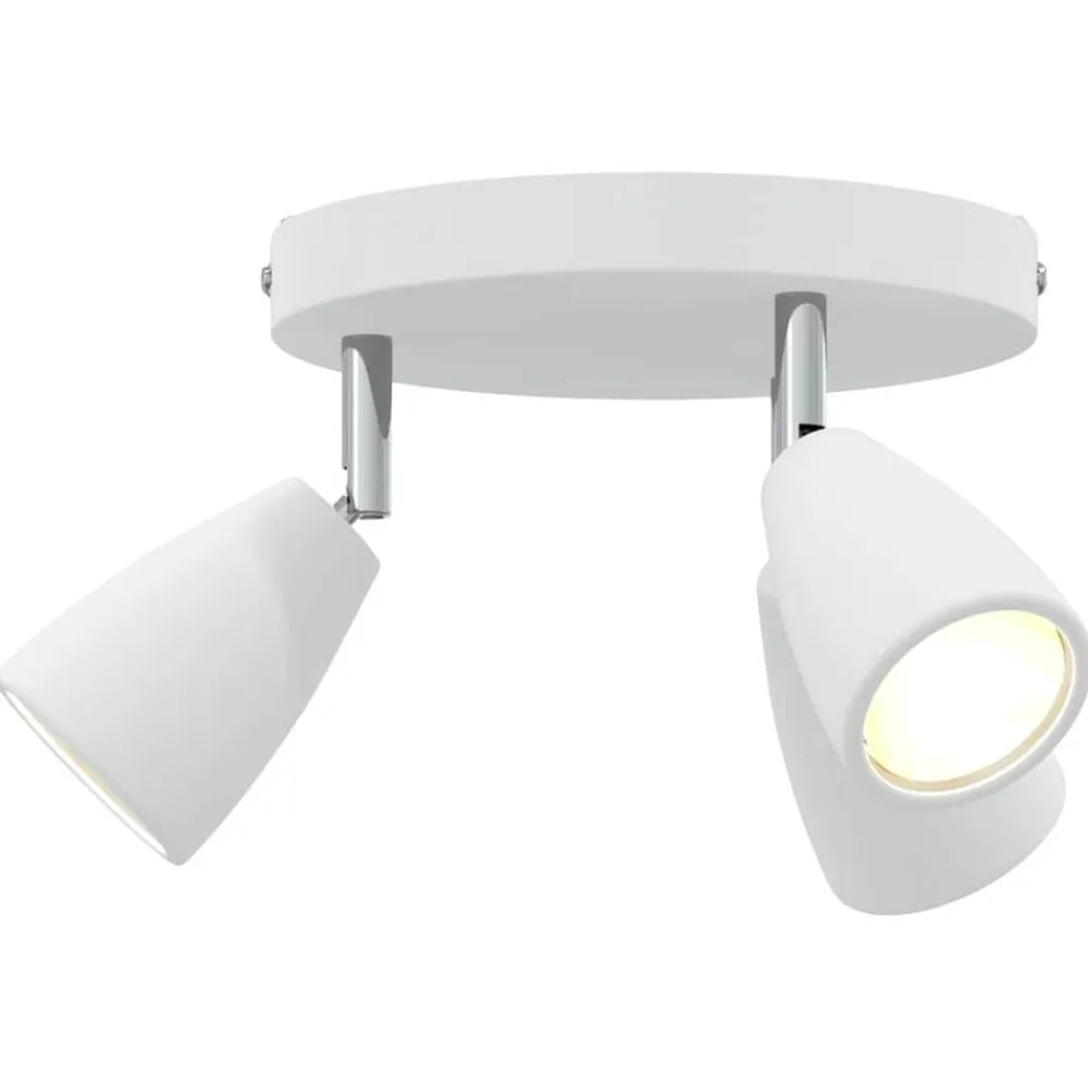 vidaXL Foco de techo con focos 19 x 19 x 14,5 cm Metal Discount