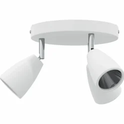 vidaXL Foco de techo con focos 19 x 19 x 14,5 cm Metal Discount