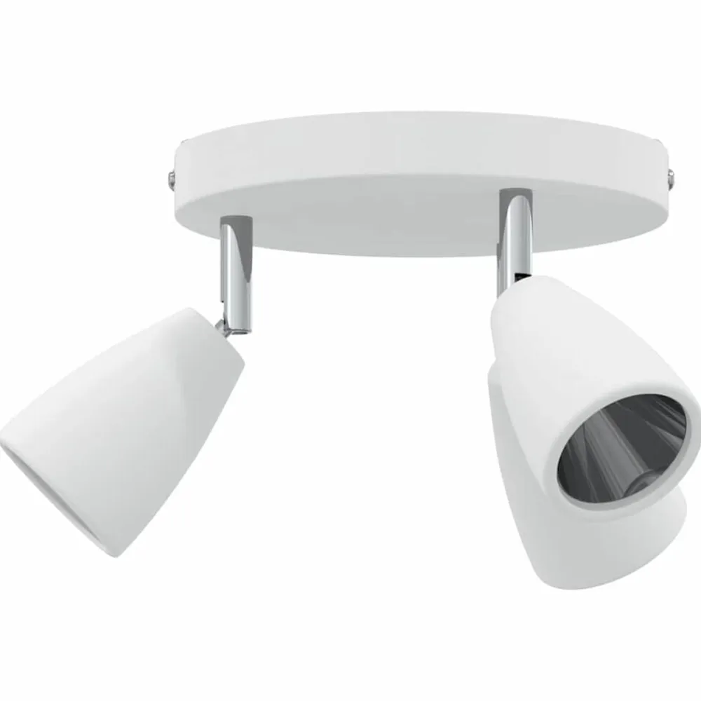 vidaXL Foco de techo con focos 19 x 19 x 14,5 cm Metal Discount