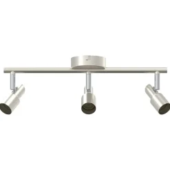 vidaXL Foco de techo con focos Níquel 39 x 10,5 x 10,5 cm Acero Best