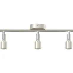 vidaXL Foco de techo con focos Níquel 39 x 10,5 x 10,5 cm Acero Best