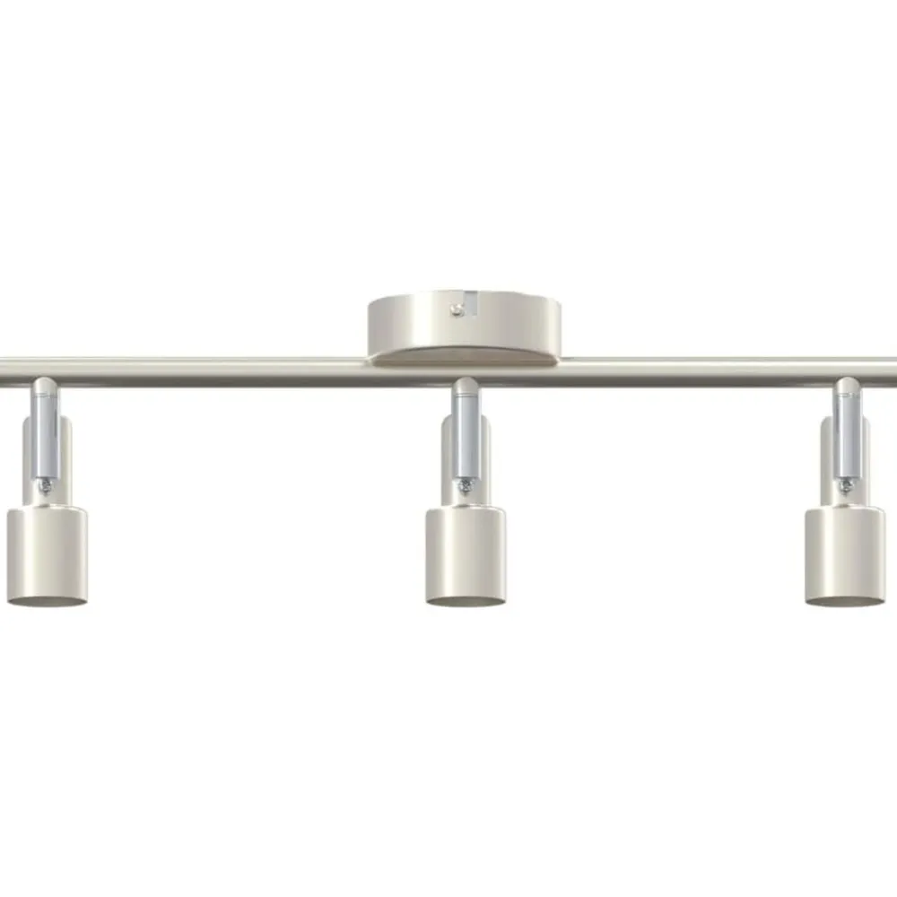 vidaXL Foco de techo con focos Níquel 39 x 10,5 x 10,5 cm Acero Best