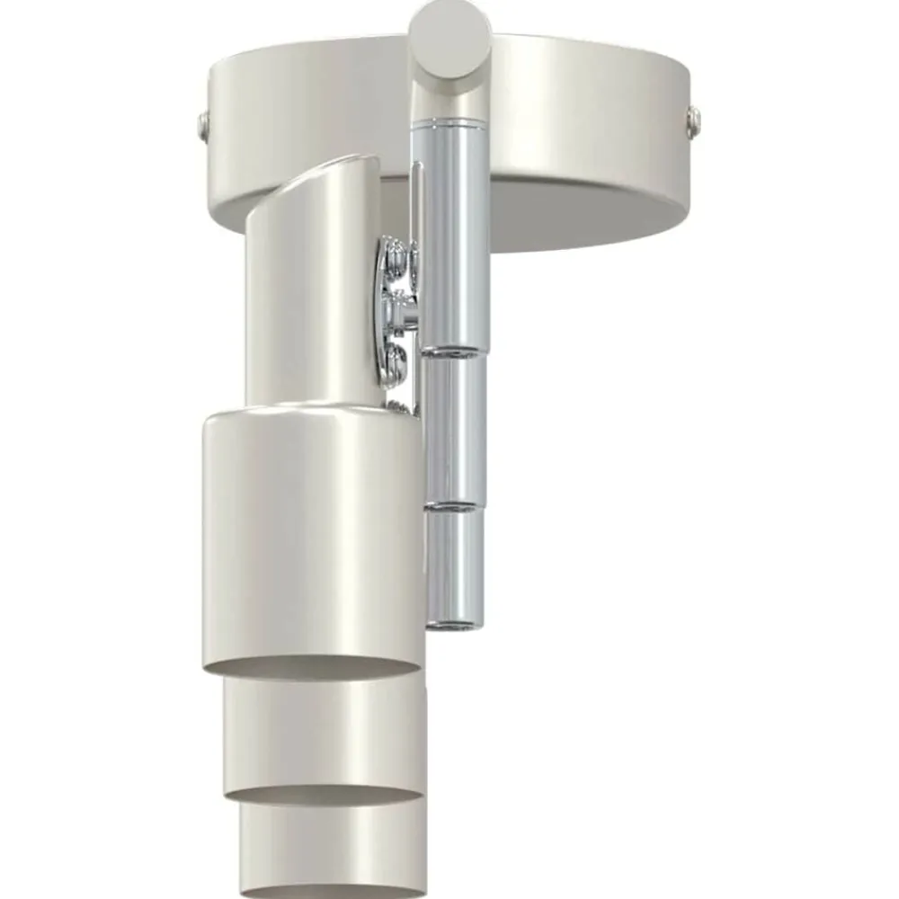 vidaXL Foco de techo con focos Níquel 39 x 10,5 x 10,5 cm Acero Best