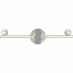vidaXL Foco de techo con focos Níquel 39 x 10,5 x 10,5 cm Acero Best