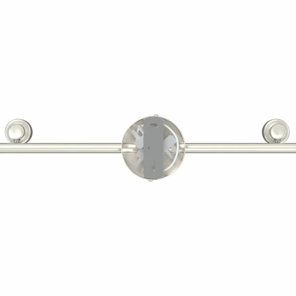 vidaXL Foco de techo con focos Níquel 39 x 10,5 x 10,5 cm Acero Best