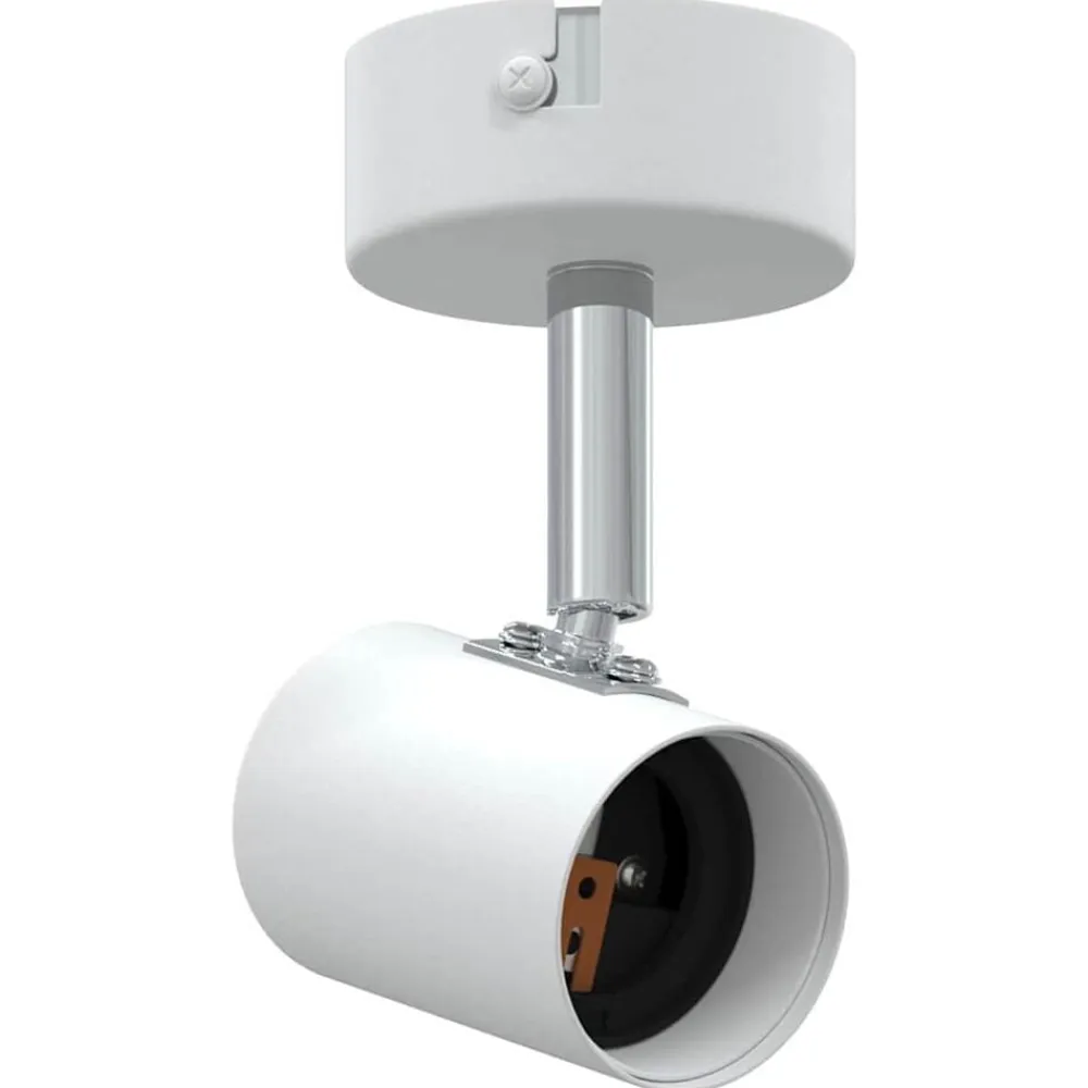 vidaXL Foco de techo con focos 6,5 x 6 x 11,5 cm Metal White Discount